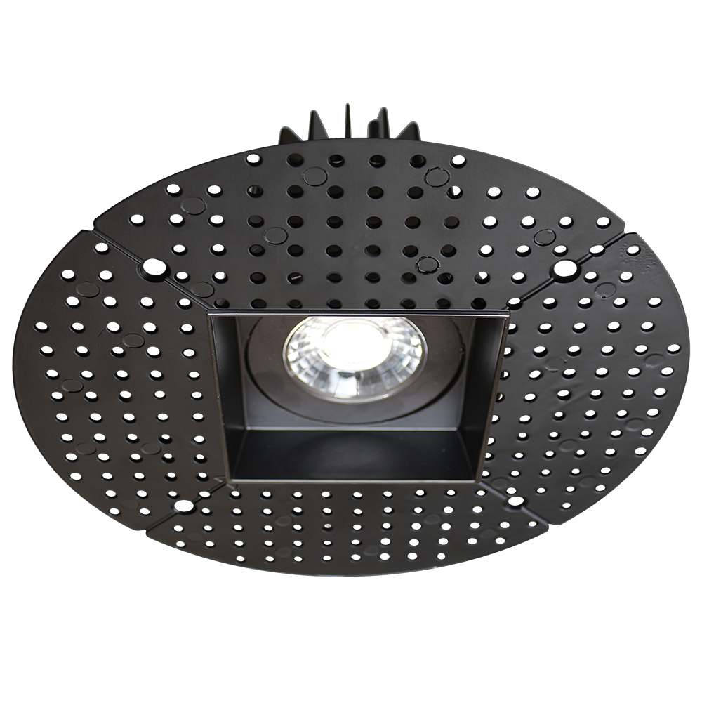 3.5” Square Trimless Luminaire (Black)
