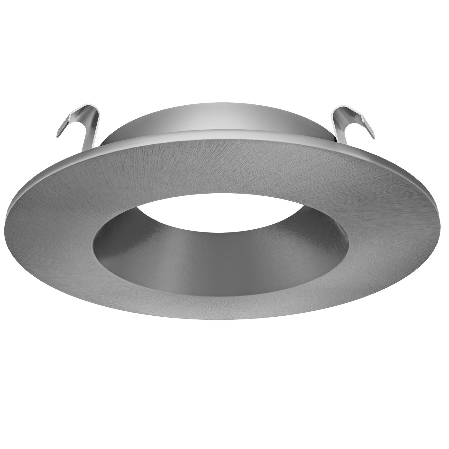 4 Inch Brushed Nickel Round Trim