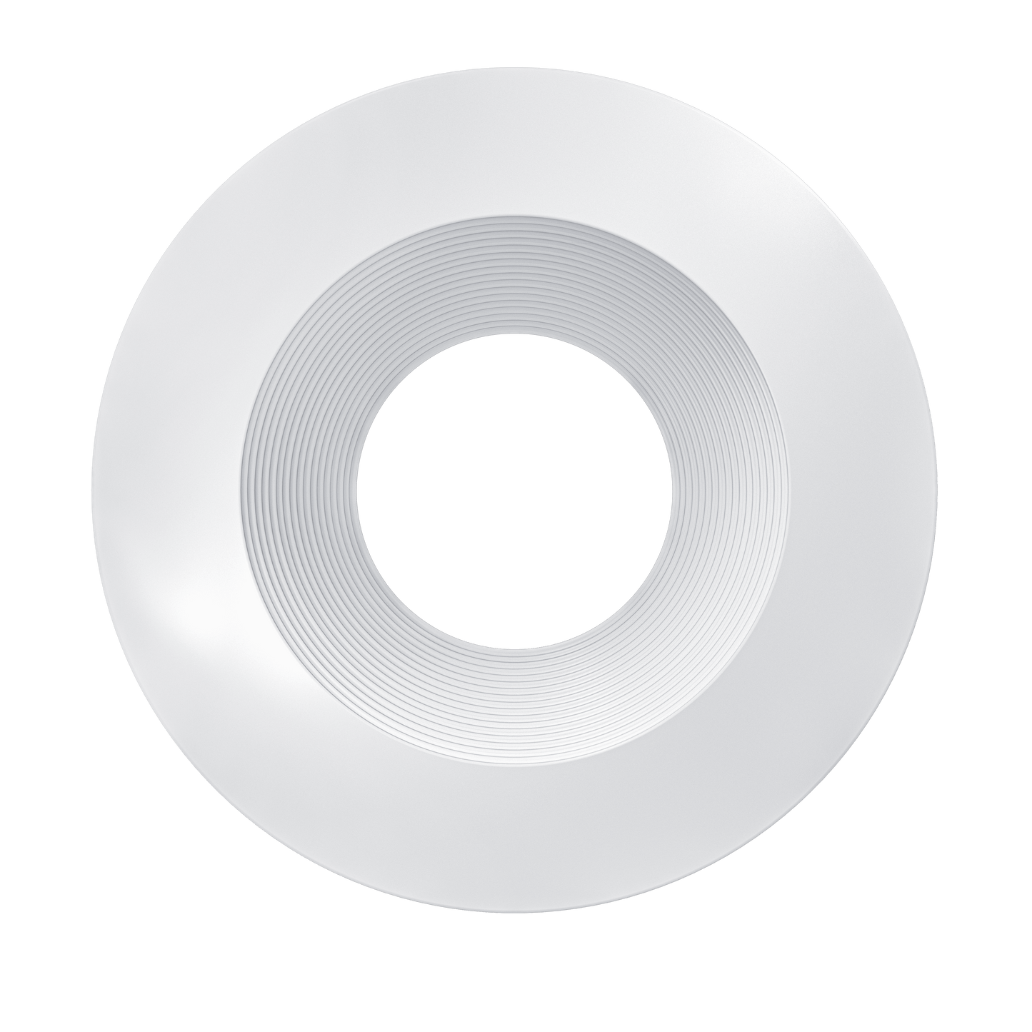 2 Inch White Baffle Round Trim