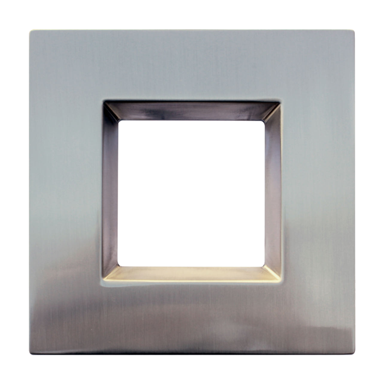 4" Square Retro Brushed Nickel Cover