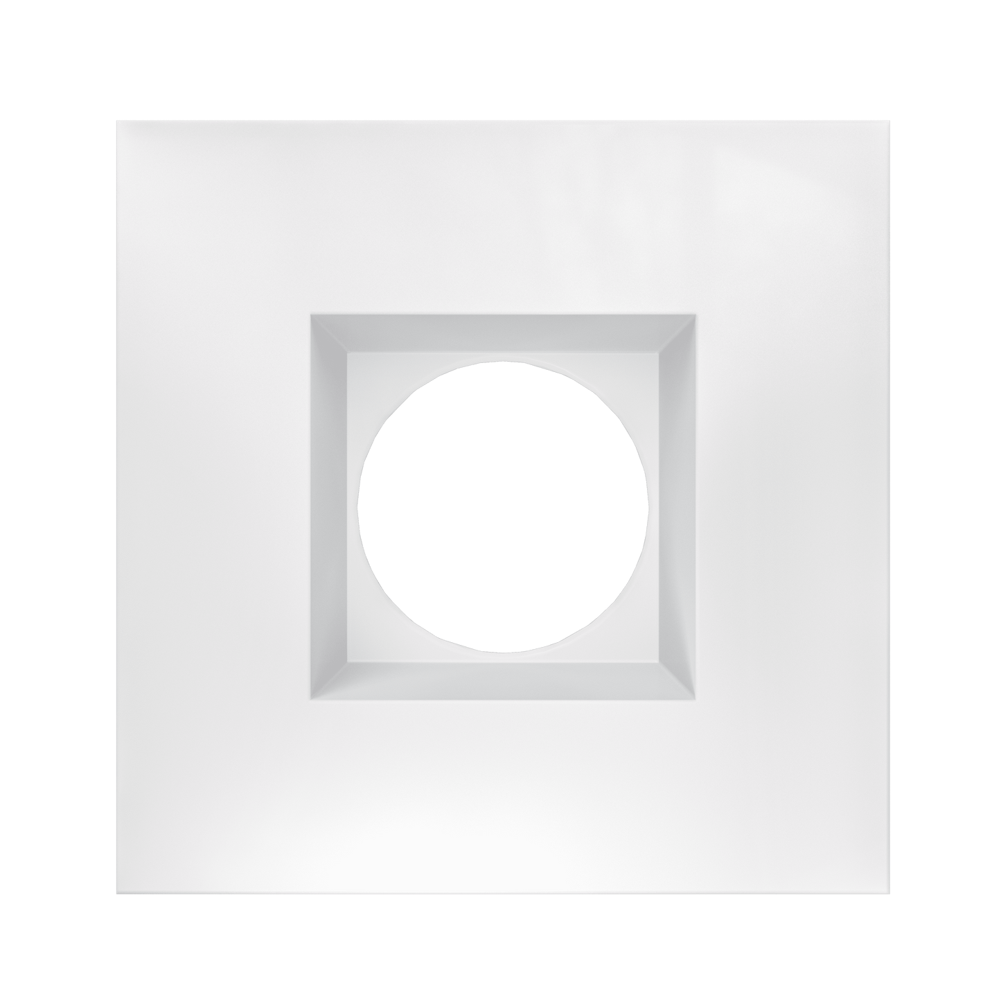 2 Inch White Square Trim