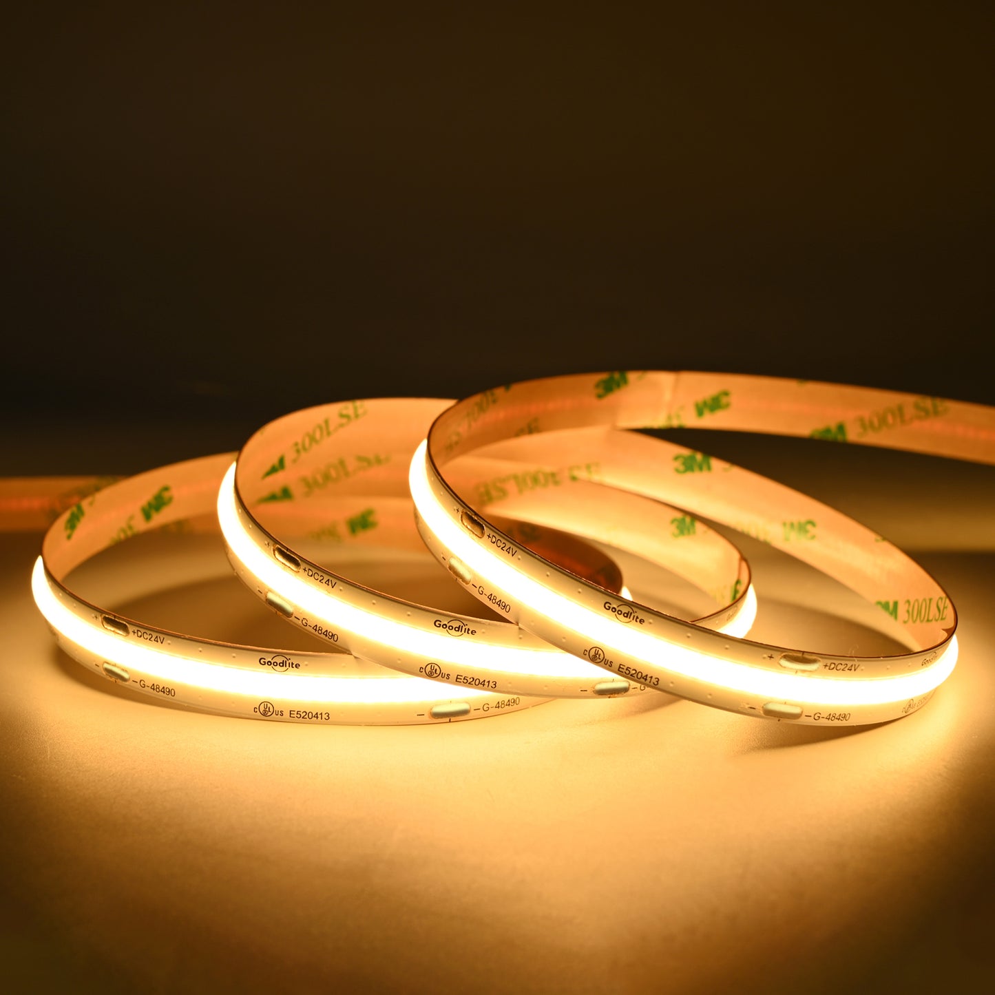 5.5W 24V COB Tape Light 100ft 2700k