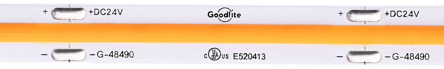 5.5W 24V COB Tape Light 100ft 3000k