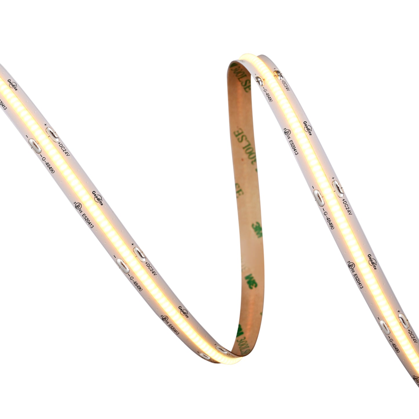 5.5W 24V COB Tape Light 100ft 3000k