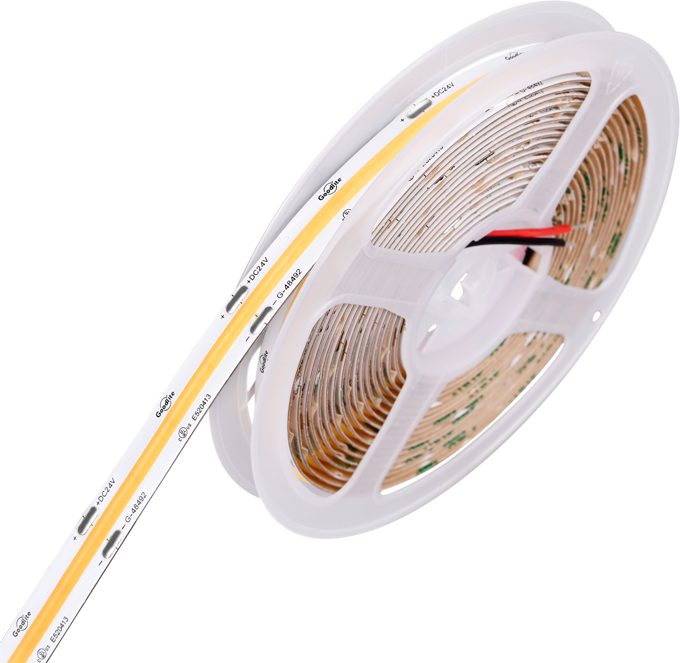 5.5W 24V COB Tape Light 100ft 3500k