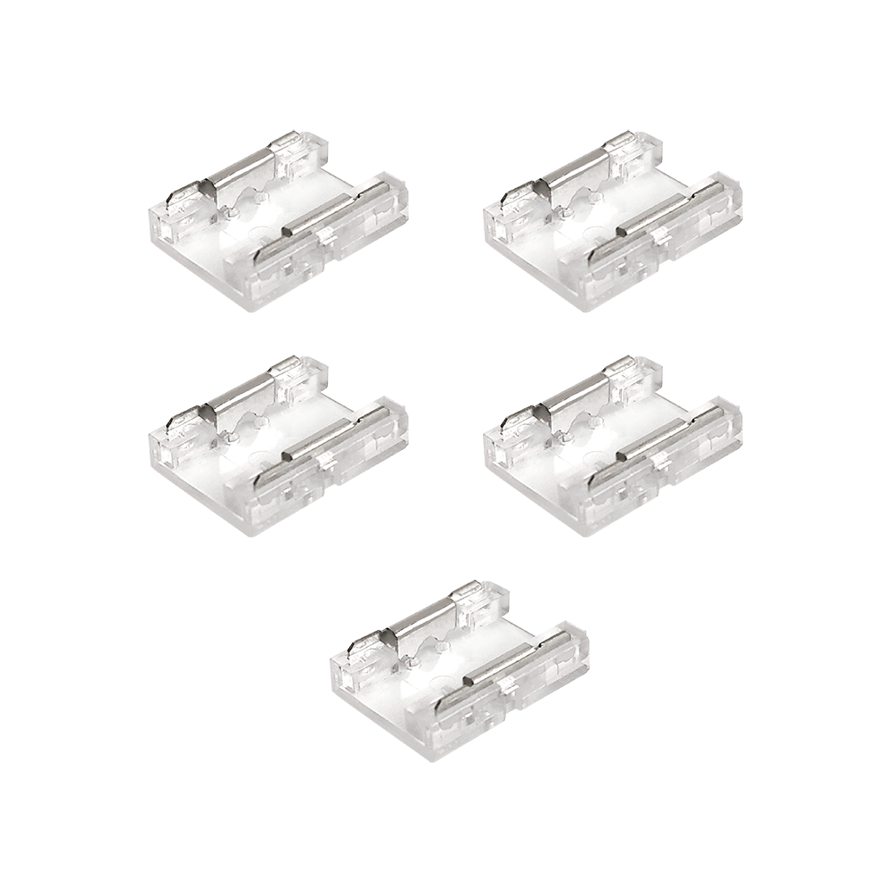 Clear 180° Direct Connector 5PK