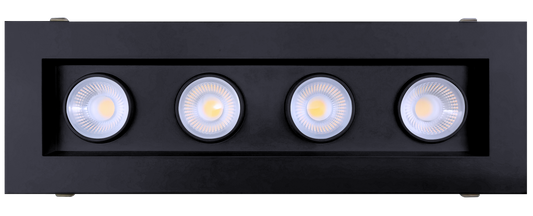 4” Four Head Regress Multiple Gimbal Black