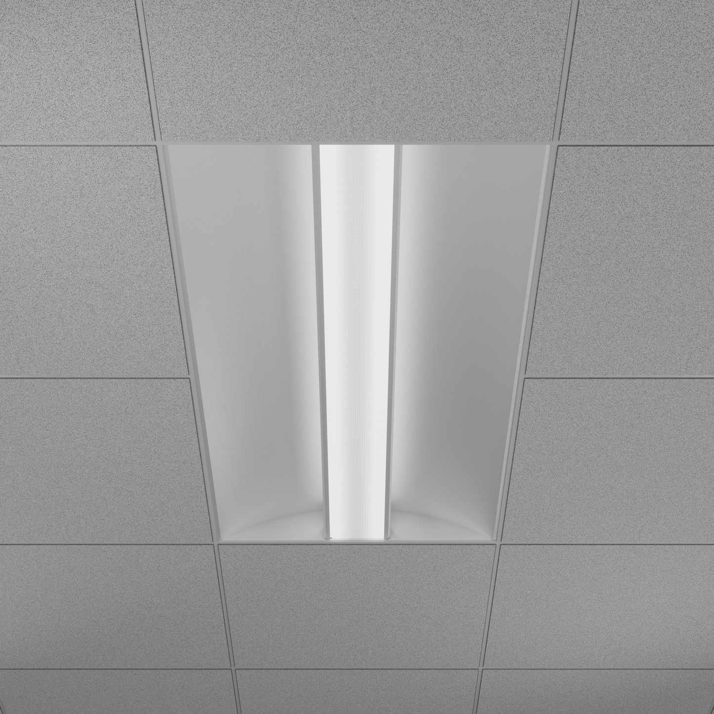 2X4 Center Indirect Troffer + Em