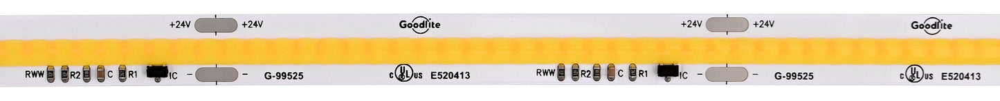 5.5W 24V COB Dim To Warm Tape Light