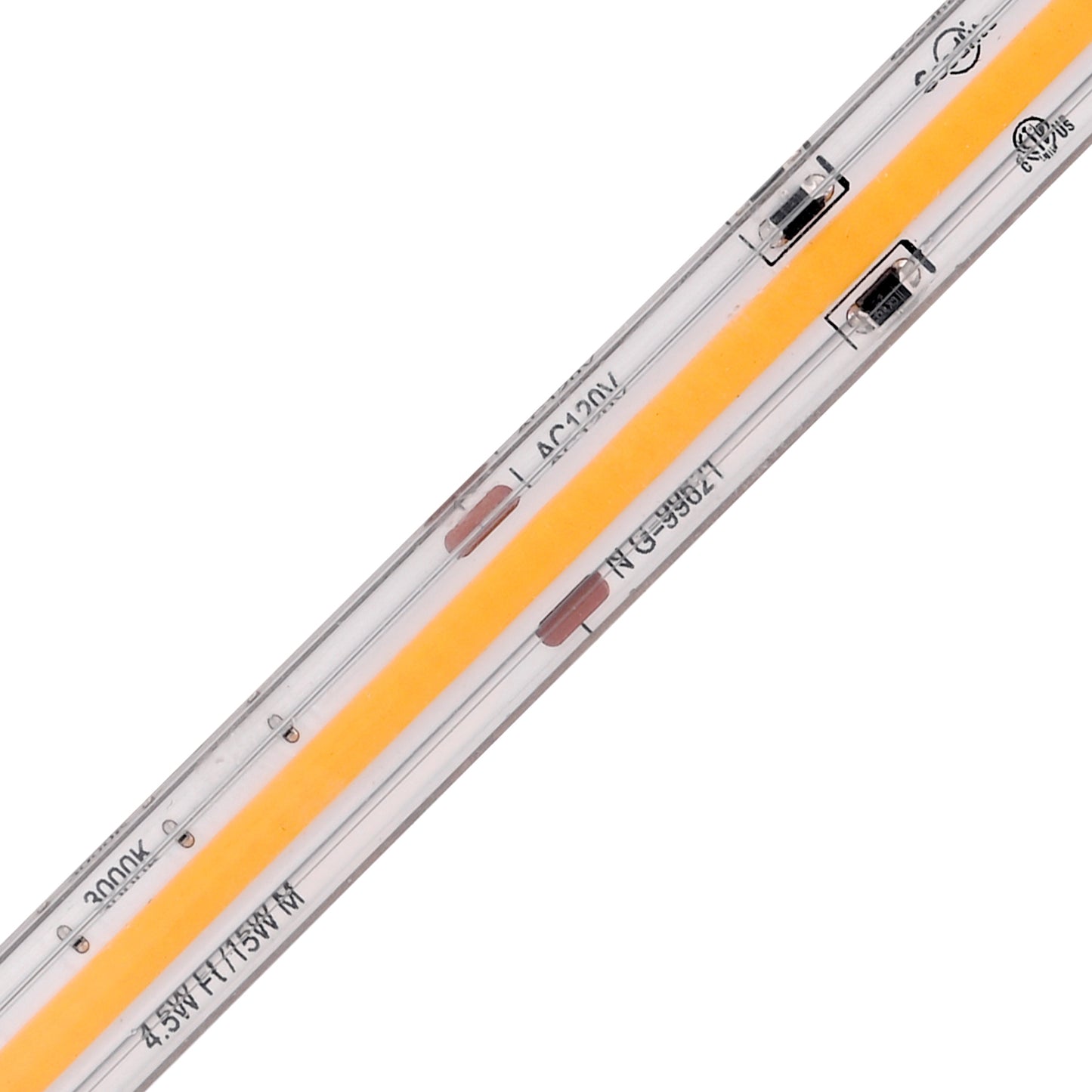 4.5W 120V Wet Rated COB Tape Light 3000K