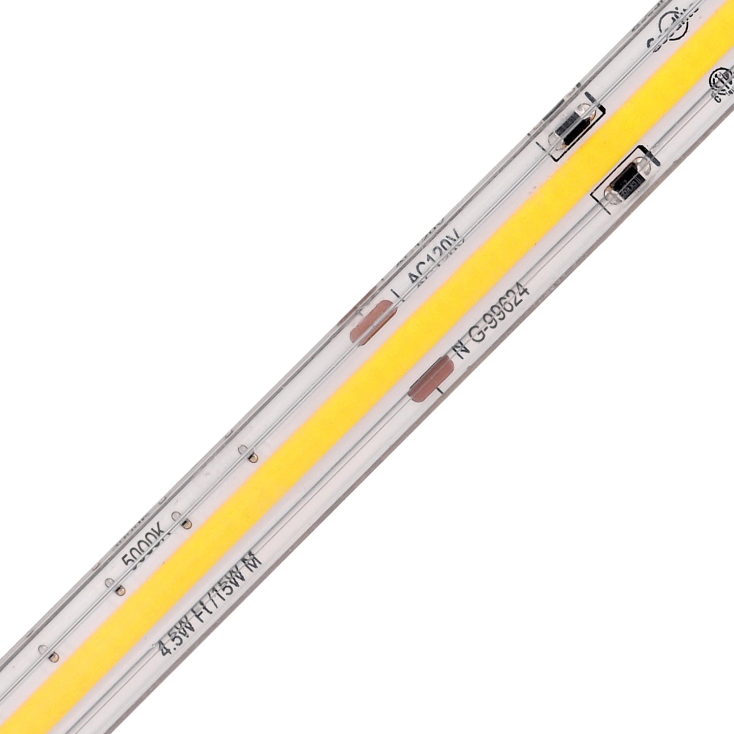 4.5W 120V Wet Rated COB Tape Light 5000K