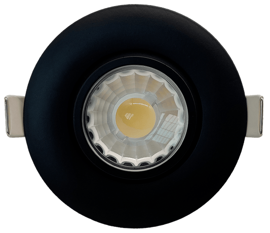 3" Round Flushed Gimbal (Black)
