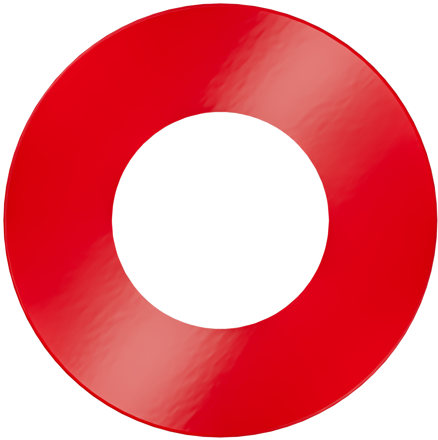 2" Round Slim Red Cover