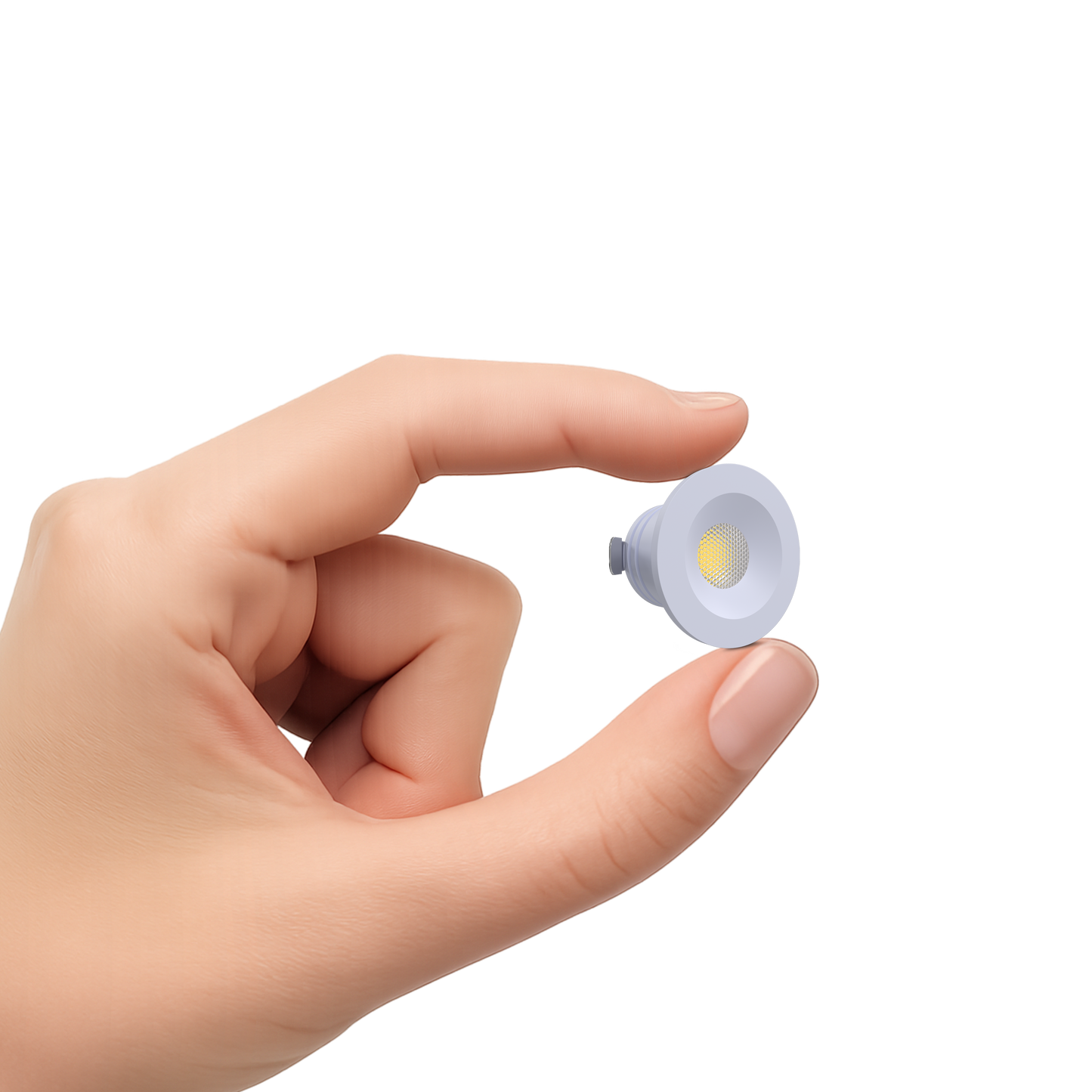 1 Inch White Puck Light 24V 27K