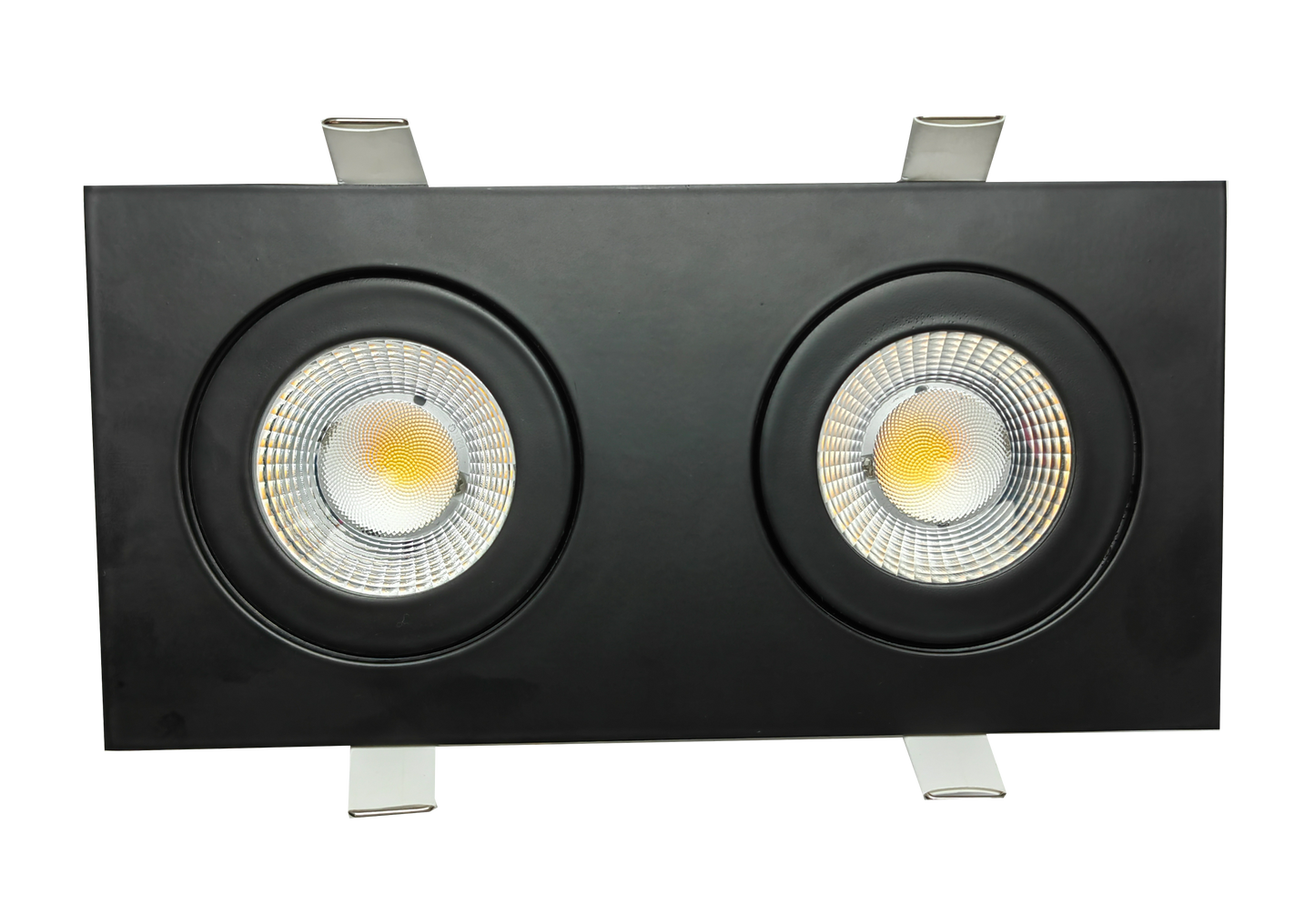 3.5" double head multiple floating gimbal White