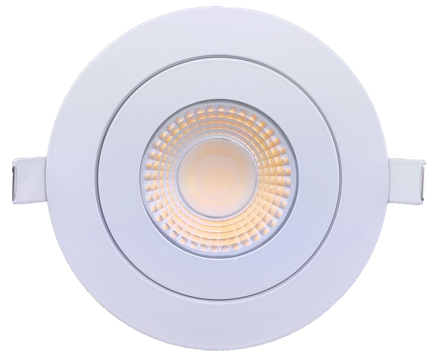 4” Round Floating Gimbal White