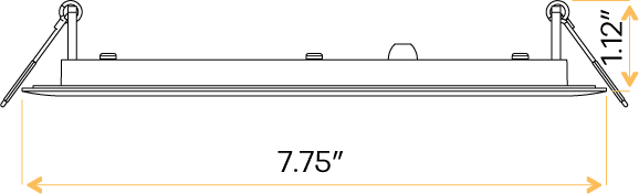 7" Round Flushed slim