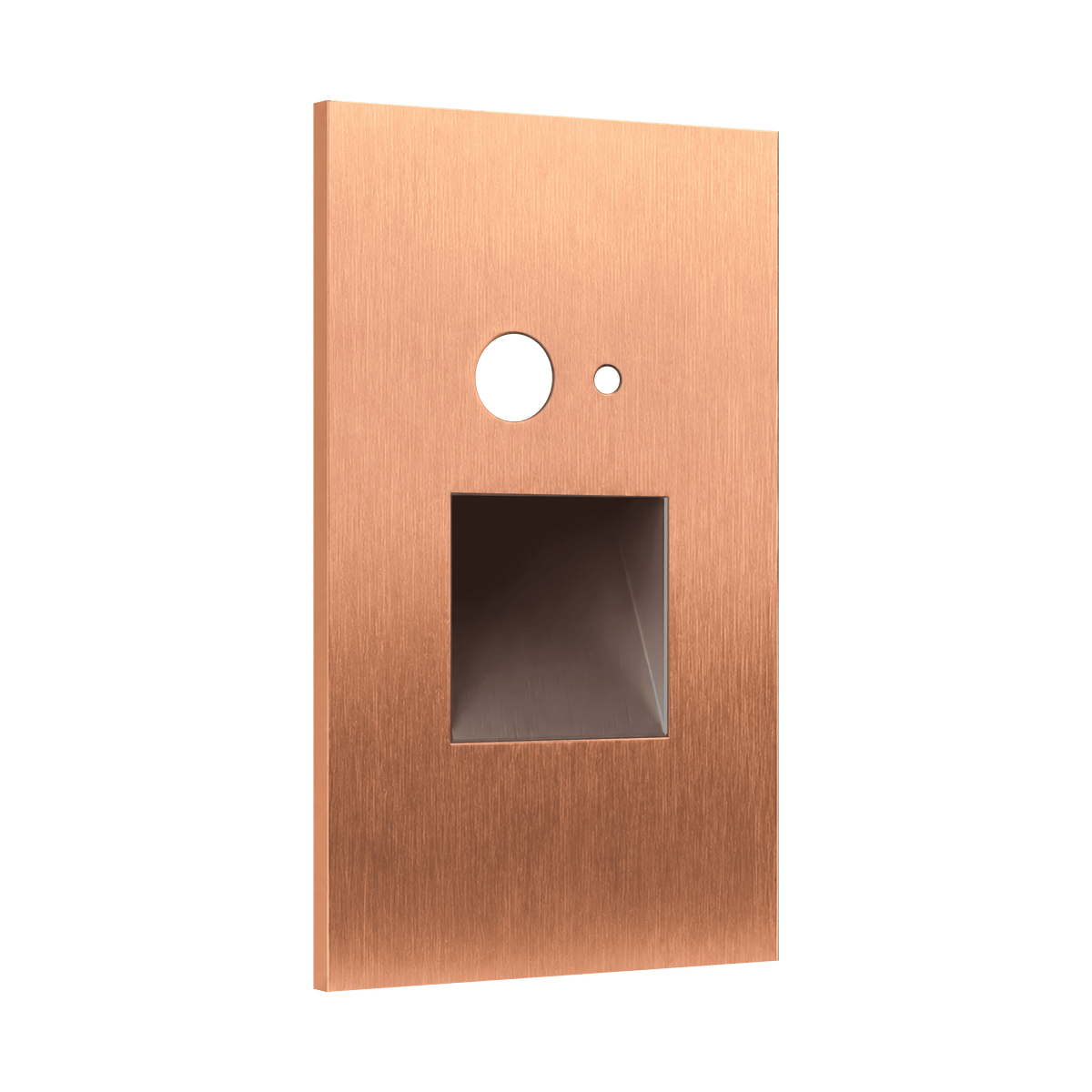 Vertical Step light MS+PC Brushed Copper Cover