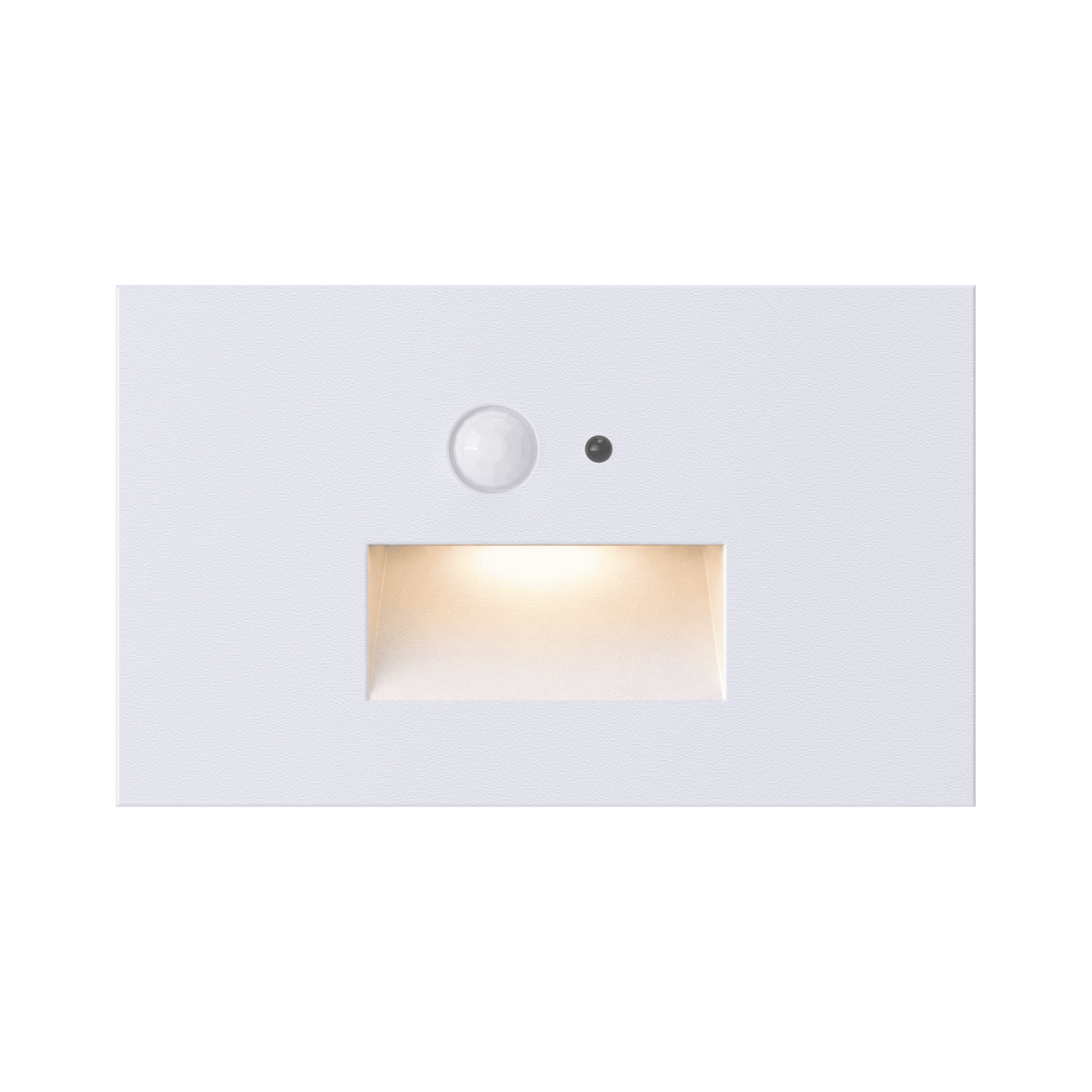 Horizontal Step Light Motion sensor + Photo cell (White)