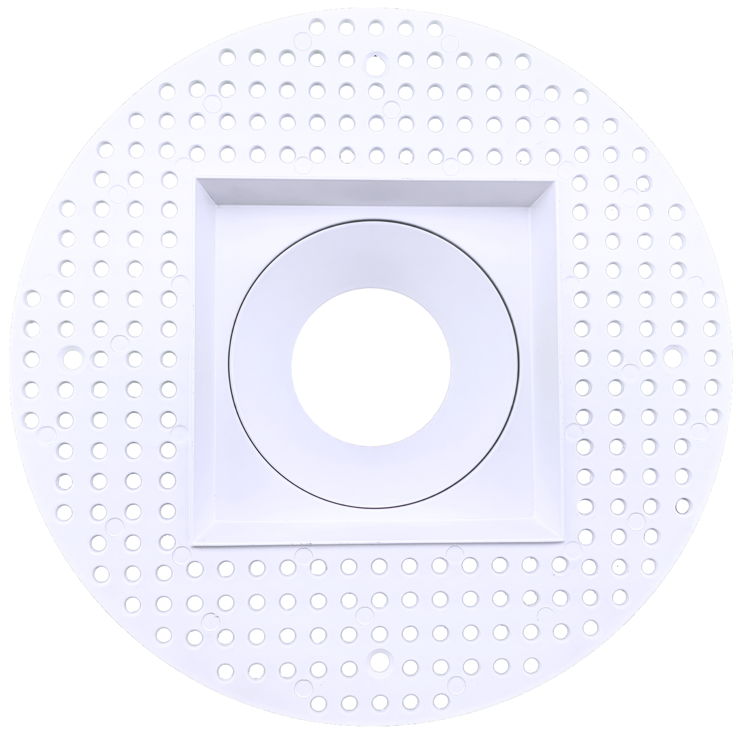 4 Inch White Square Trimless Kit