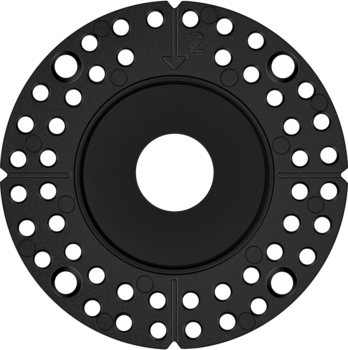1 Inch Black Round Trimless Kit