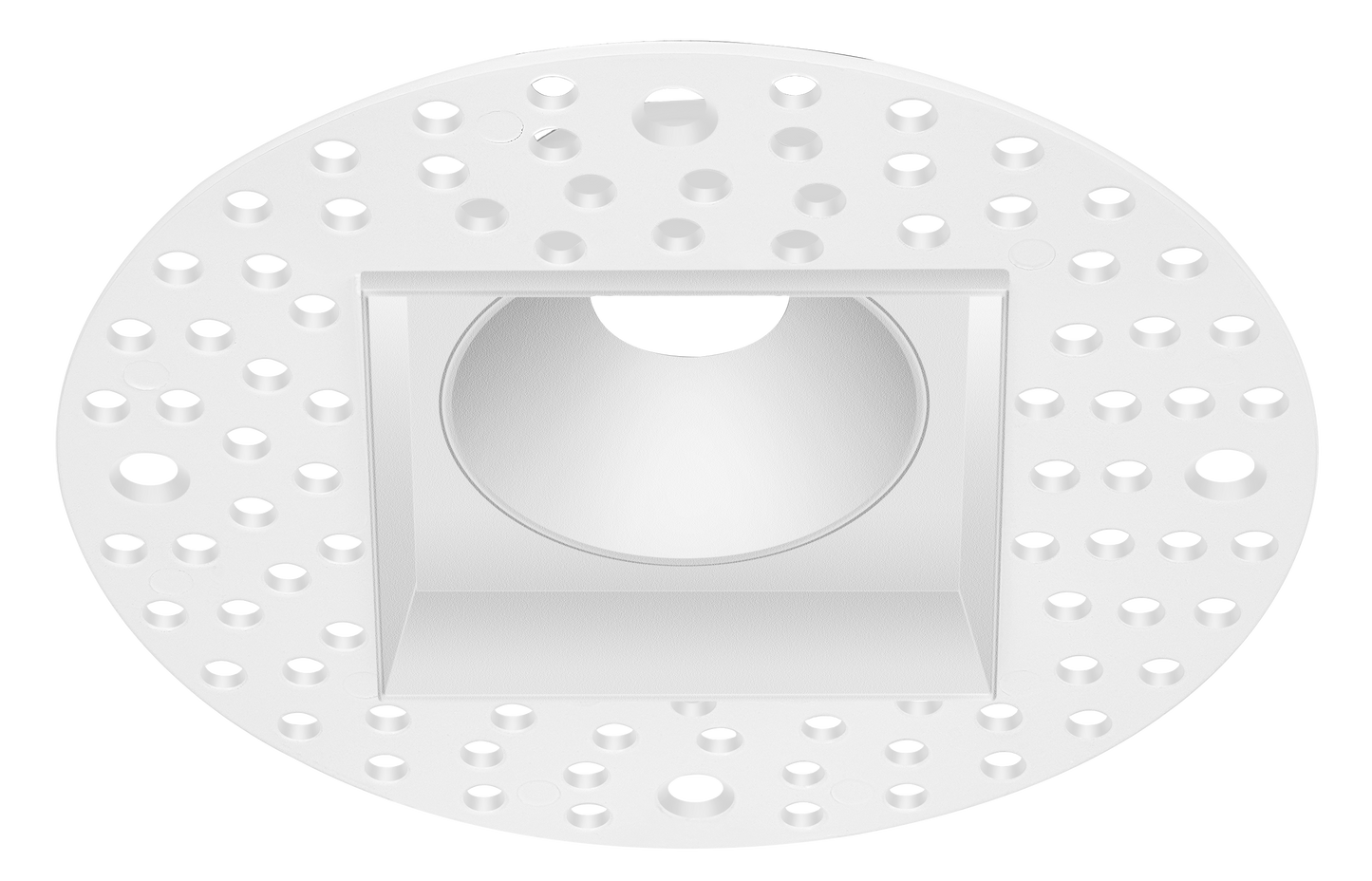 1 Inch White Square Trimless Kit