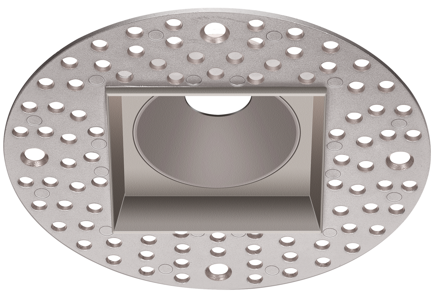 1 Inch Brushed Nickel Square Trimless Kit