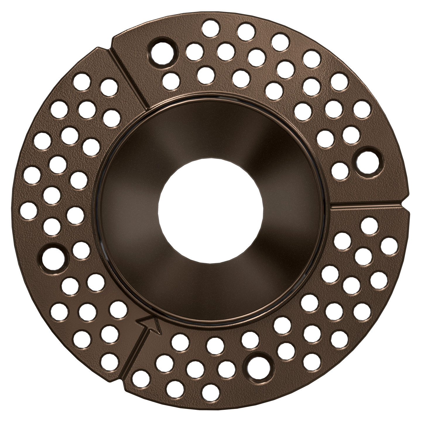 2 Inch Bronze Round Trimless