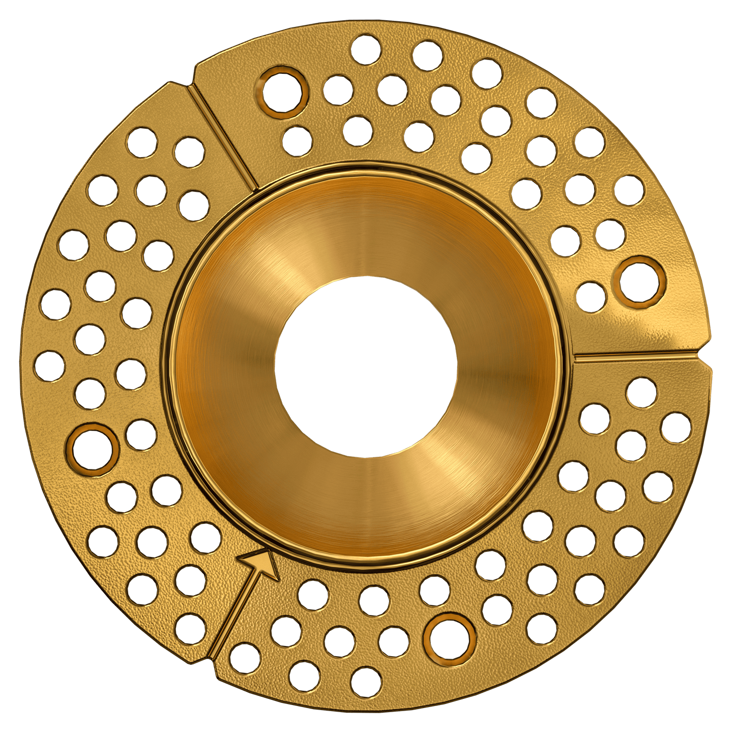 2 Inch Brass Round Trimless