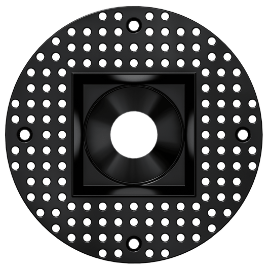 2 Inch Black Square Trimless