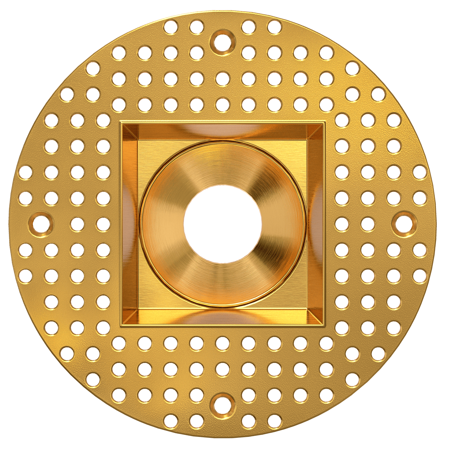 2 Inch Brass Square Trimless