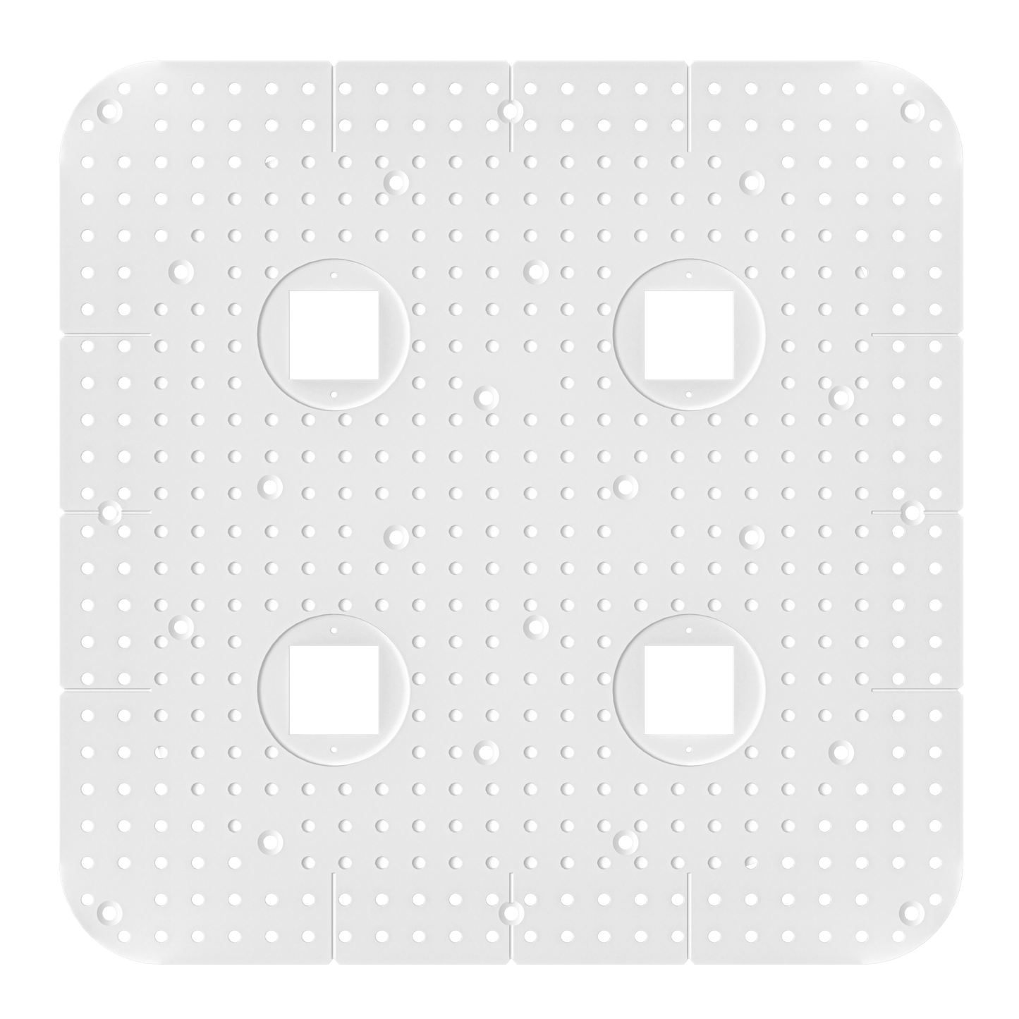 1 Inch Quadruple Head Trimless Square-Kit