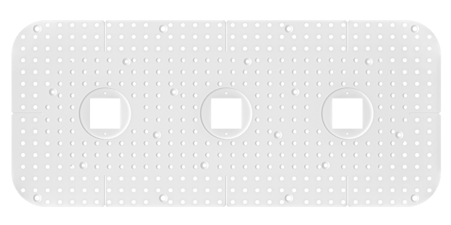 1 Inch Triple Head Trimless Kit