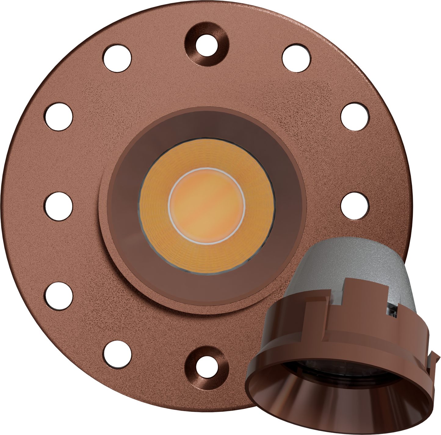 1 Inch Bronze Round Trimless Kit
