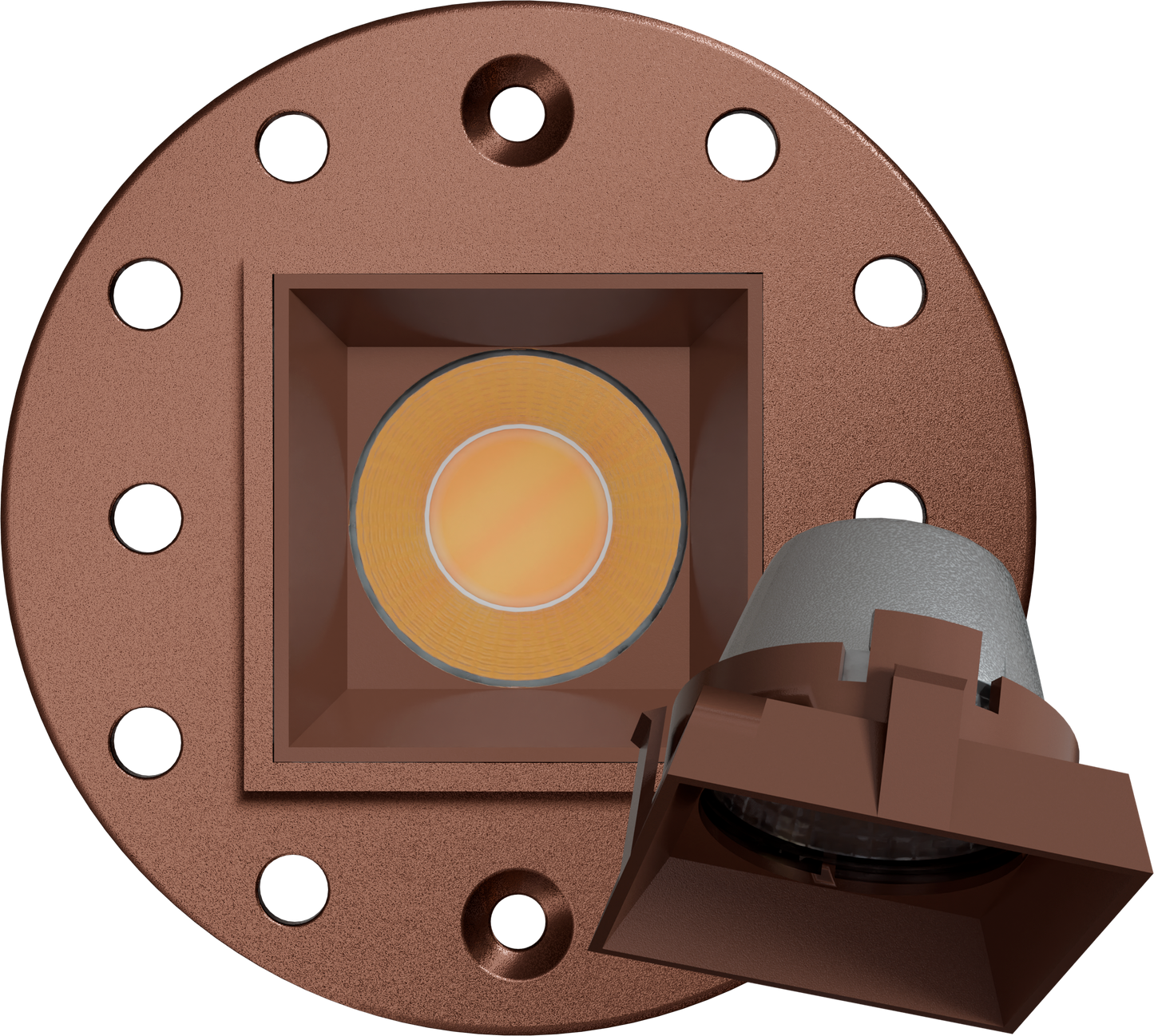 1 Inch Bronze Square Trimless Kit