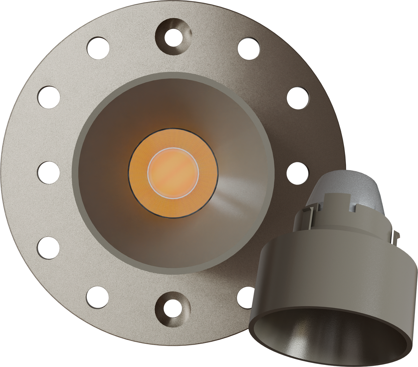 1 Inch Nickel Round Drop Trim Kit