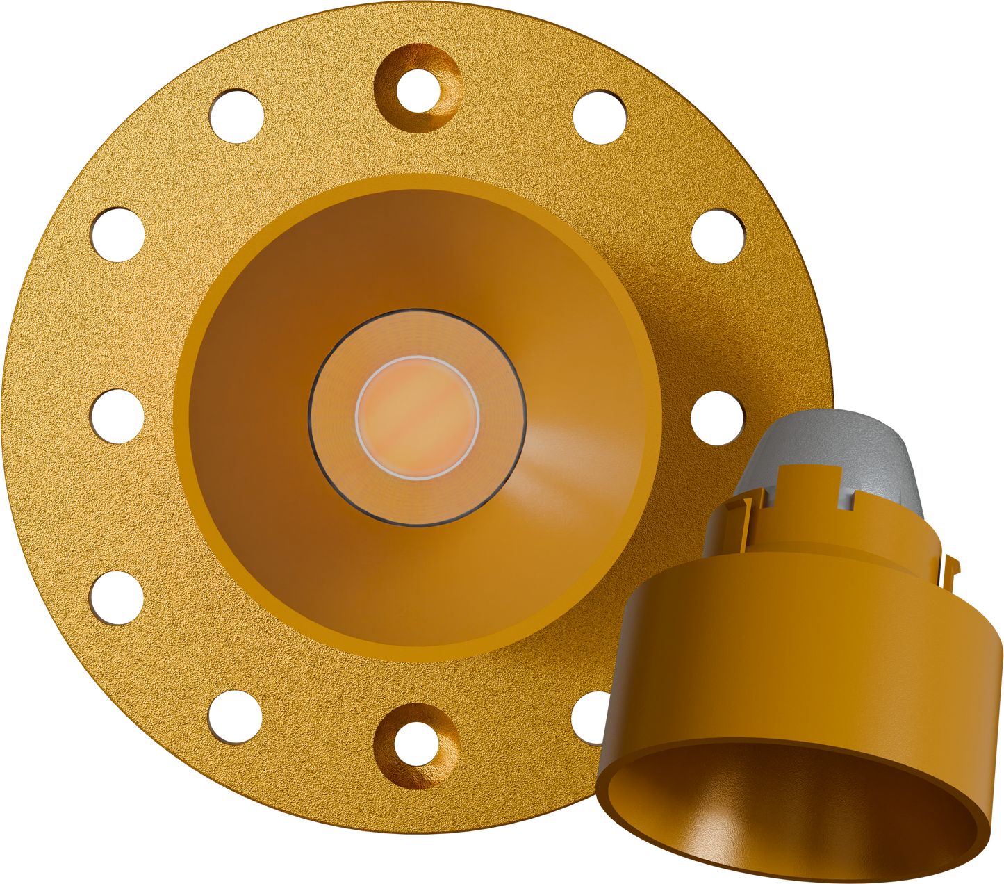 1 Inch Brass Round Drop Trim Kit