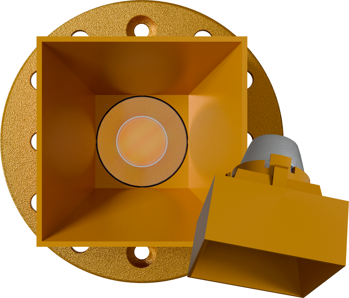 1 Inch Brass Square Drop Trim Kit