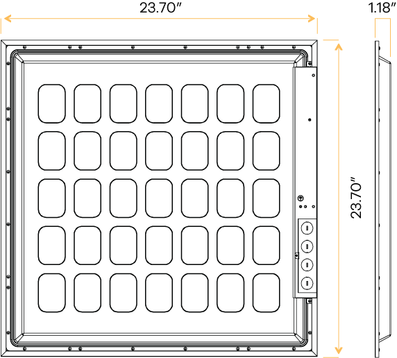 2X2 Backlit Flat Panel