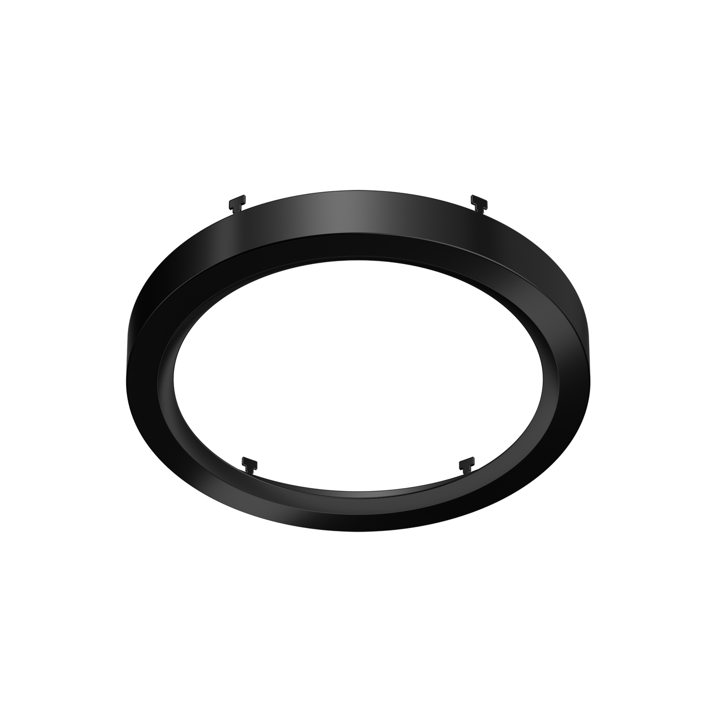 8" Round Black Surface Mount Cover