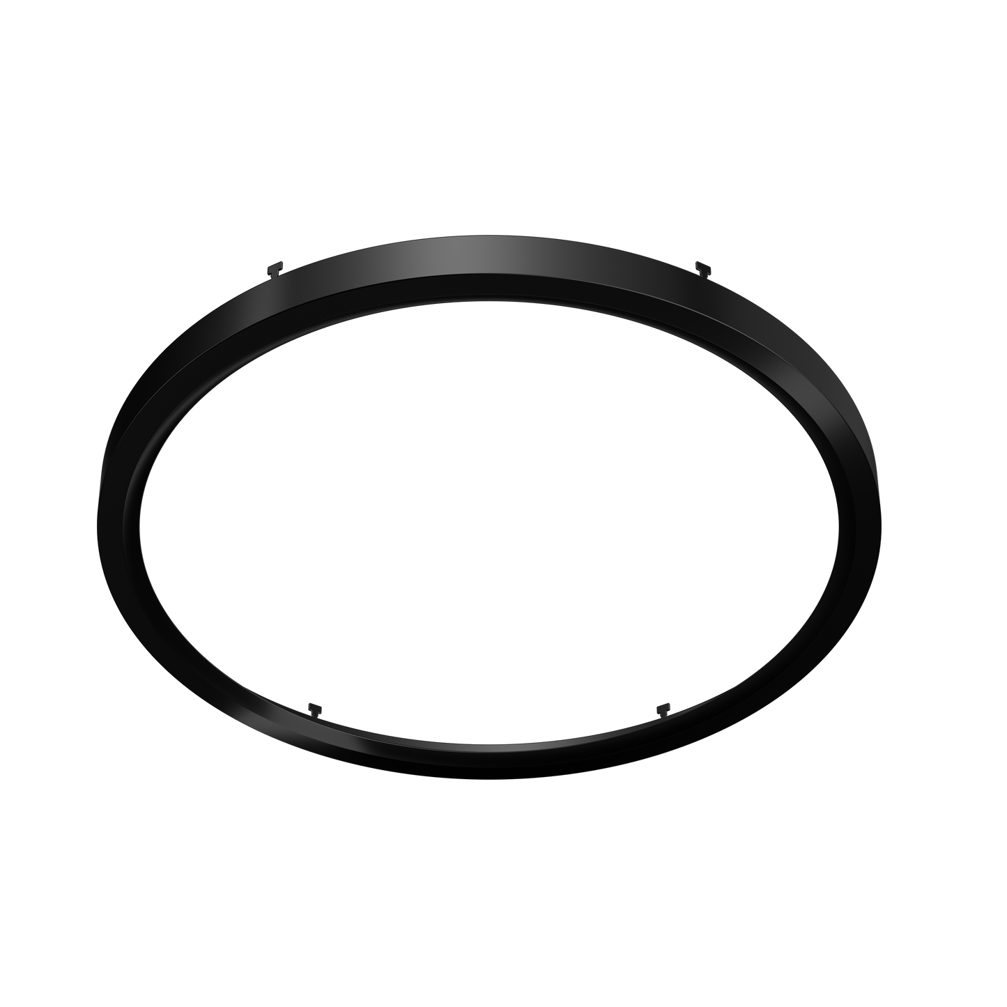 16" Round Black Surface Mount Cover