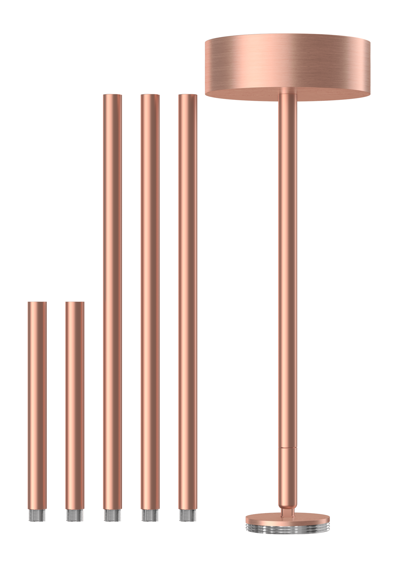 2.5 Inch Surface Mount Adjustable Stem Pendant (Brushed Copper)