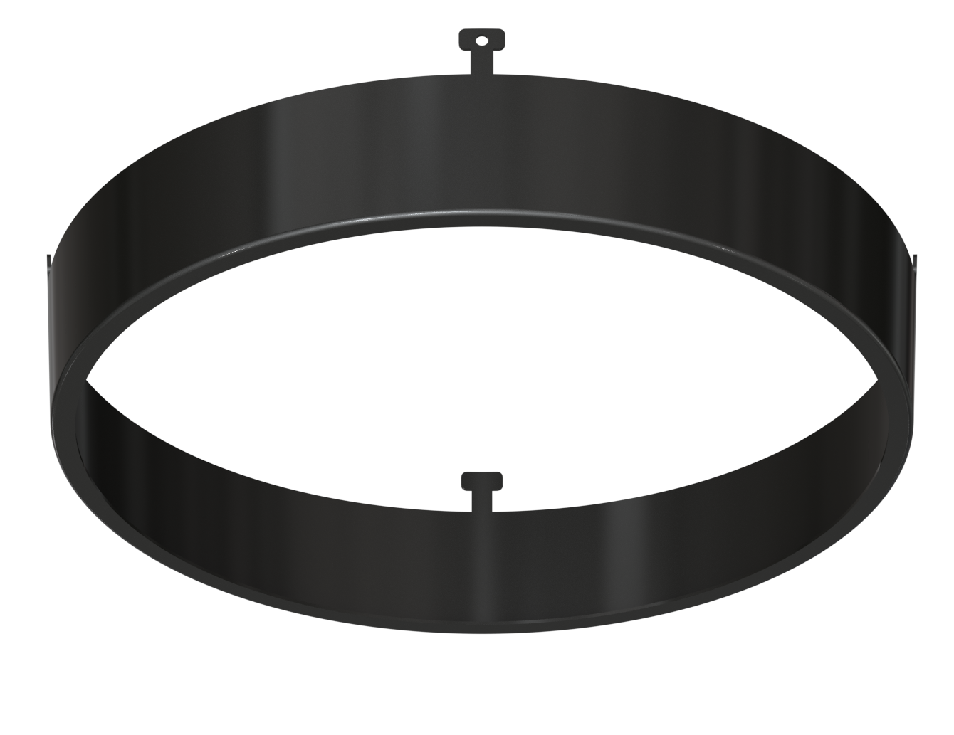 5" Round Black Surface Mount Cover