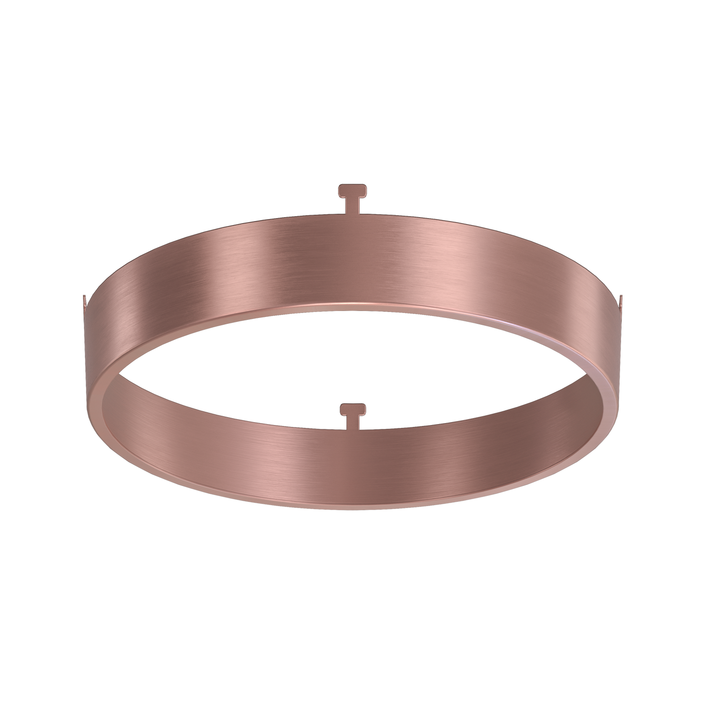 5" Round Brushed Copper Surface Mount Cover
