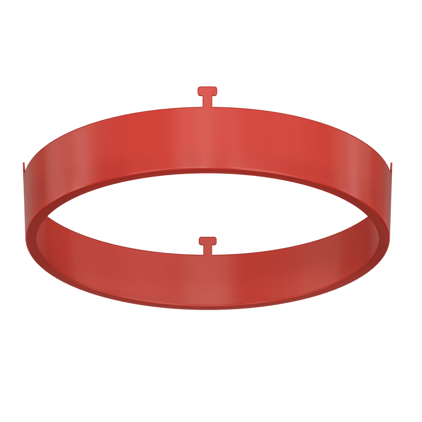 5" Round Red Surface Mount Cover