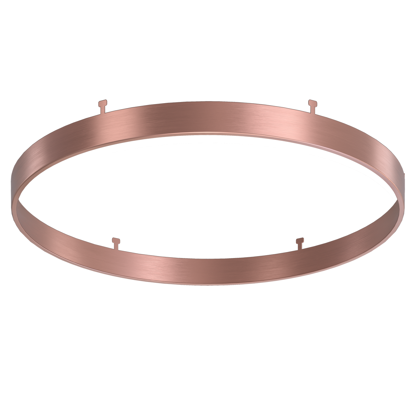 12" Round Brushed Copper Surface Mount Cover