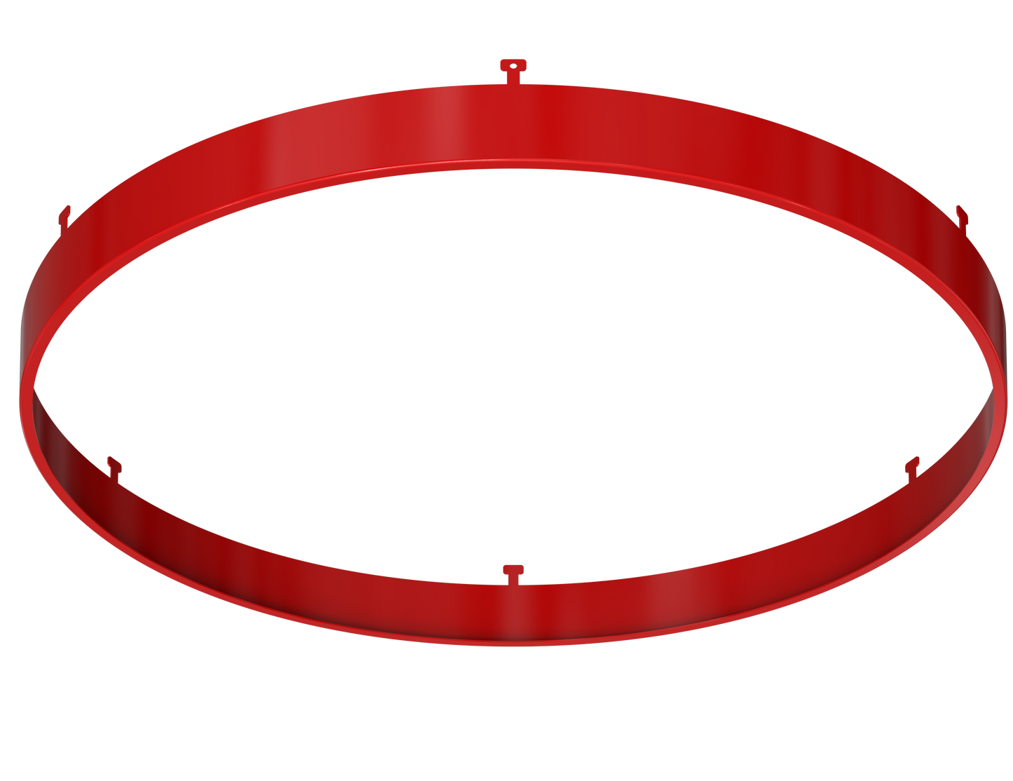 12" Round Red Surface Mount Cover