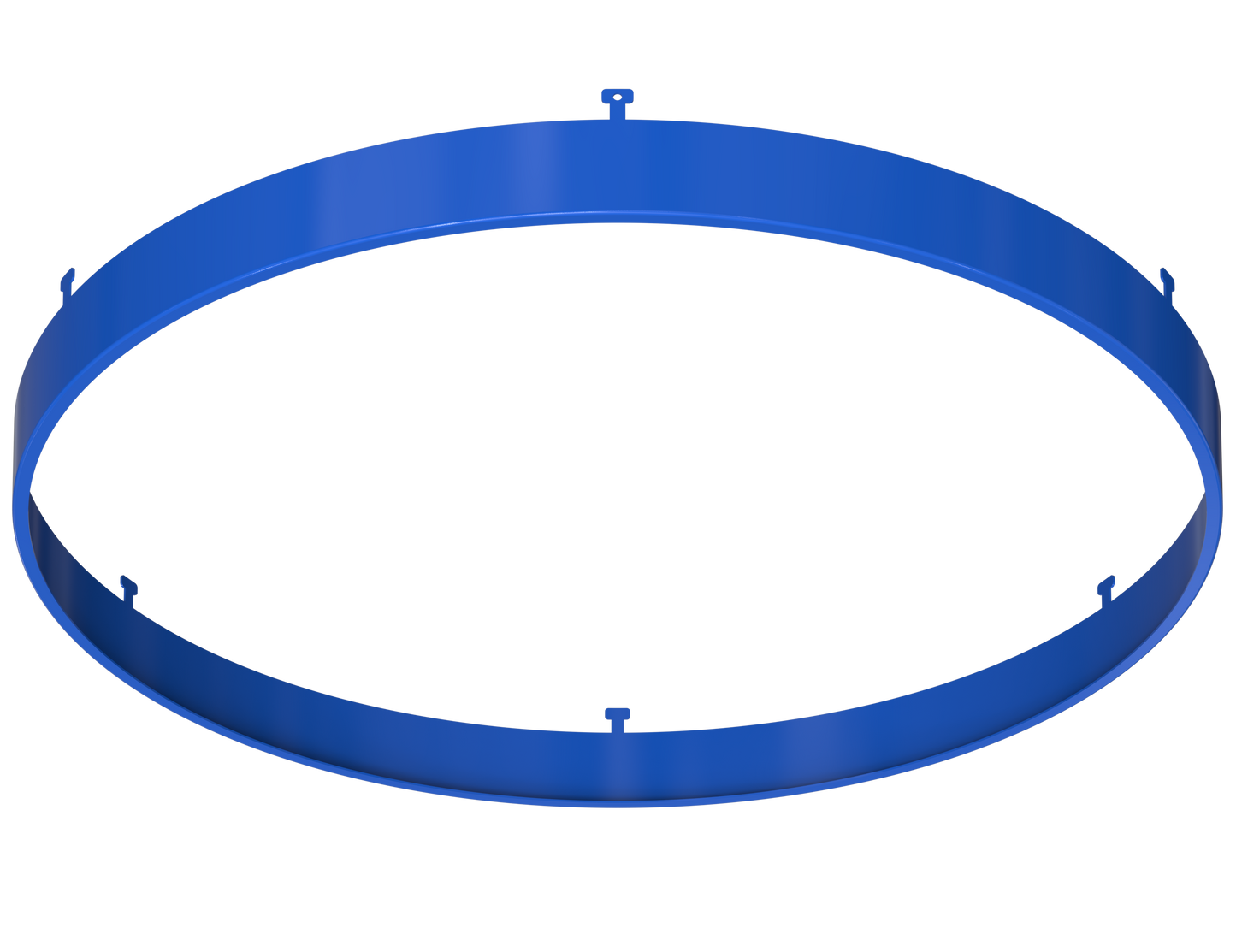 12" Round Blue Surface Mount Cover
