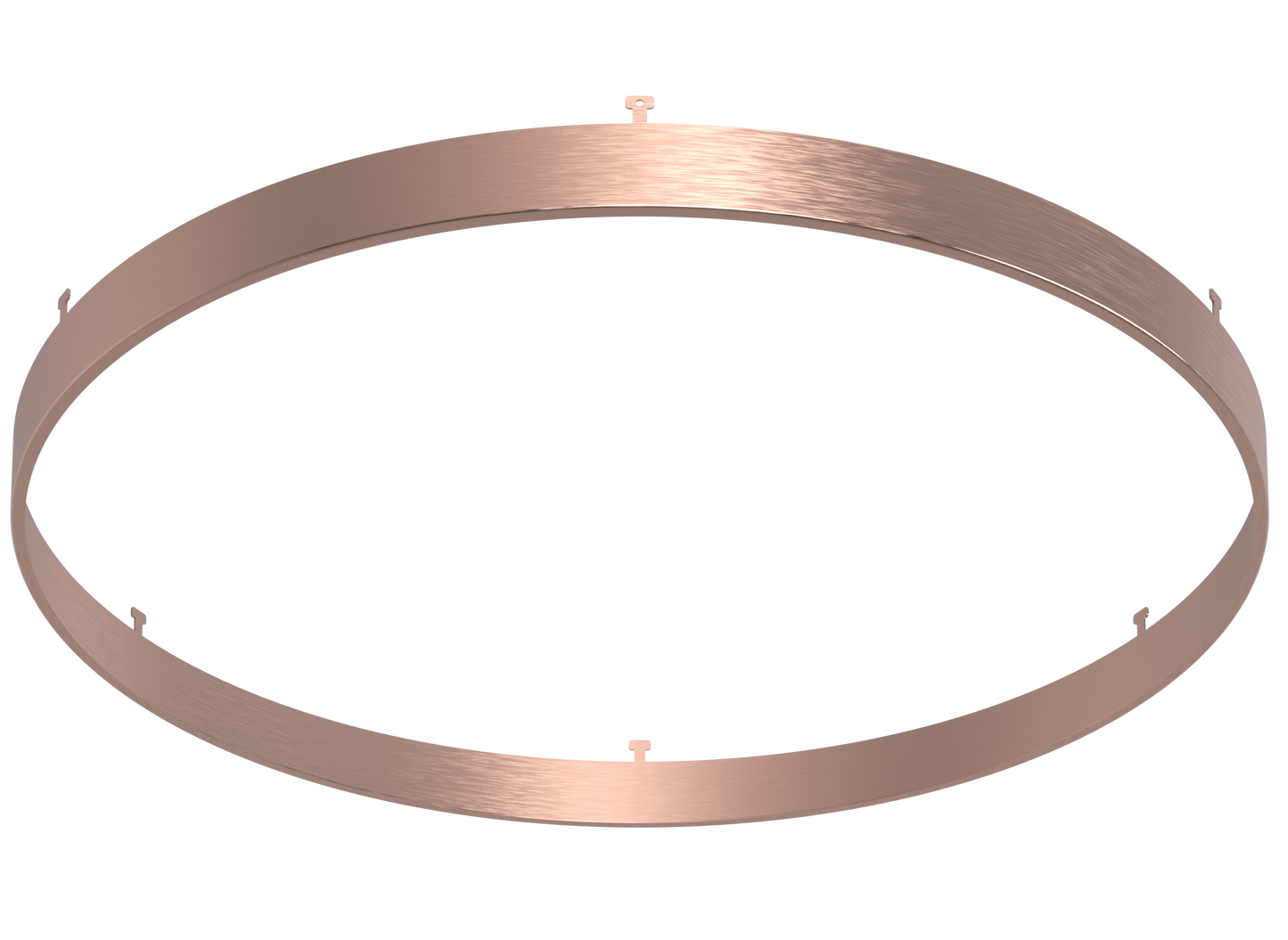 14" Round Brushed Copper Surface Mount Cover