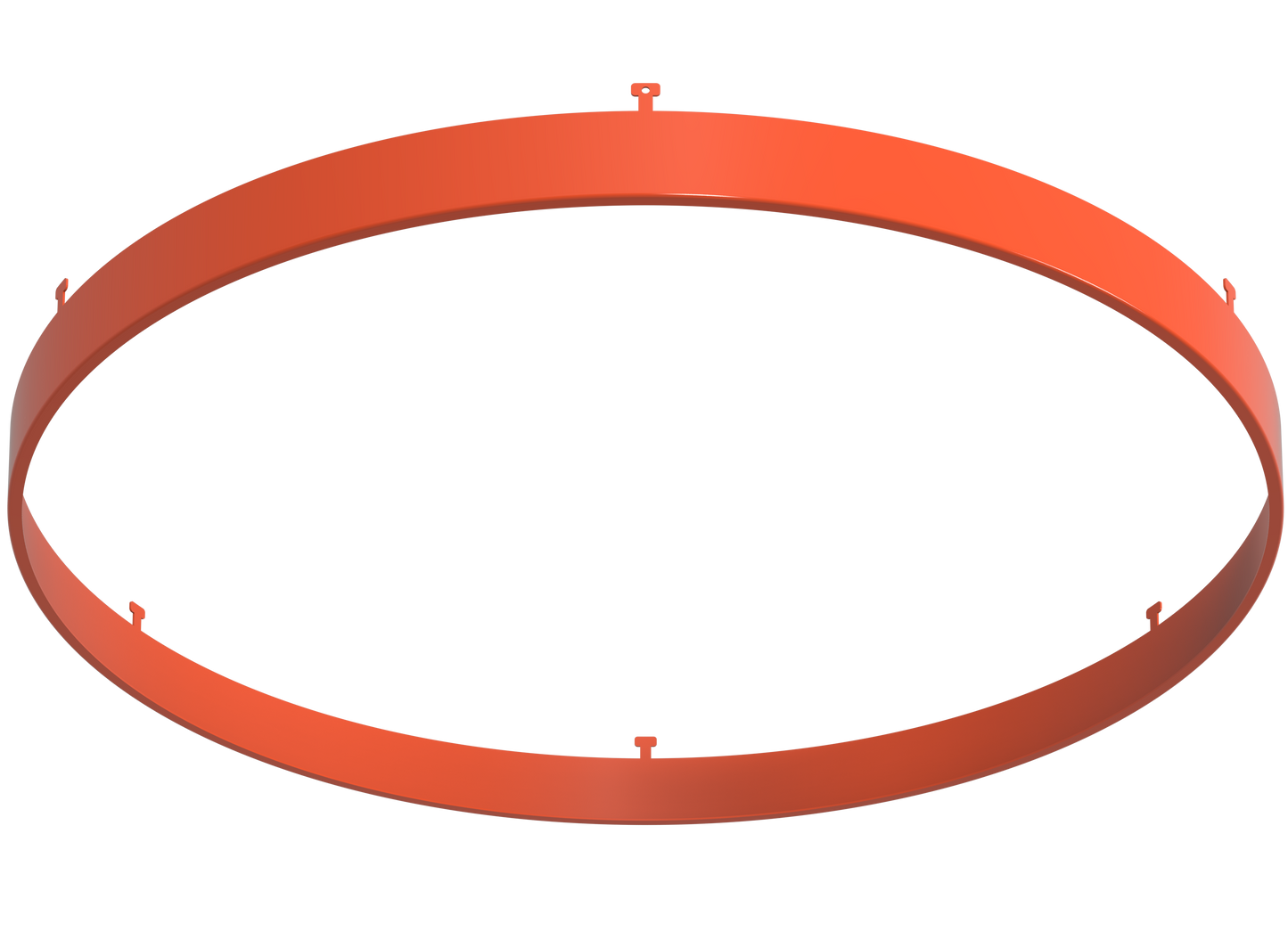 14" Round Orange Surface Mount Cover